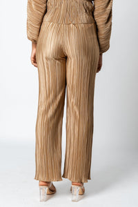 Pleated wide leg pants khaki | Lush Fashion Lounge: women's boutique pants, boutique women's pants, affordable boutique pants, women's fashion pants