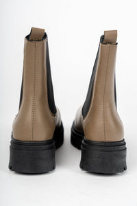 Servant Chelsea bootie dark taupe Stylish shoes - Womens Fashion Shoes at Lush Fashion Lounge Boutique in Oklahoma City