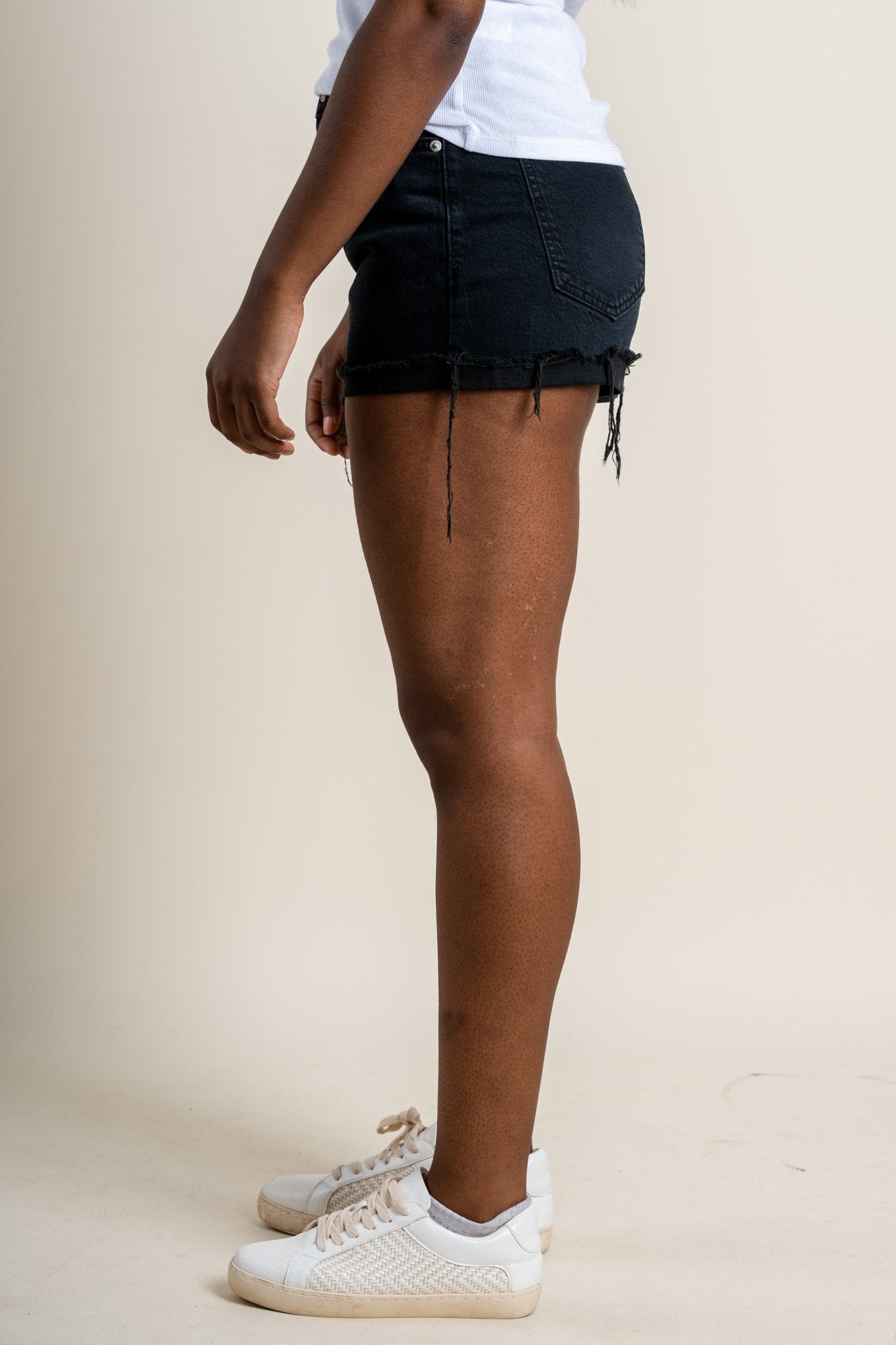 Daze troublemaker high rise shorts backseat - Fun Shorts - Unique Getaway Gear at Lush Fashion Lounge Boutique in Oklahoma
