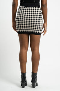 Checkered skirt black | Lush Fashion Lounge: boutique fashion skirts, affordable boutique skirts, cute affordable skirts