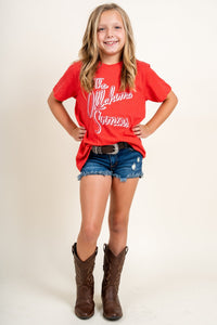 OU Kids OU beverly t-shirt red T-shirts | Lush Fashion Lounge Trendy Oklahoma University Sooners Apparel & Cute Gameday T-Shirts