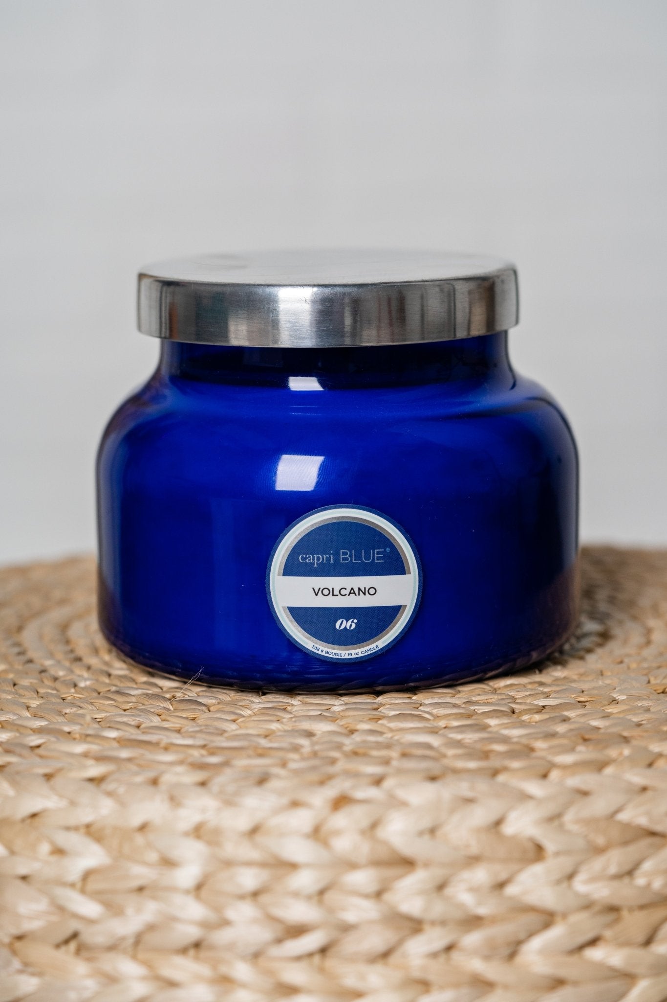 Capri Blue volcano scent 19 oz candle blue - Trendy Candles and Scents at Lush Fashion Lounge Boutique in Oklahoma City