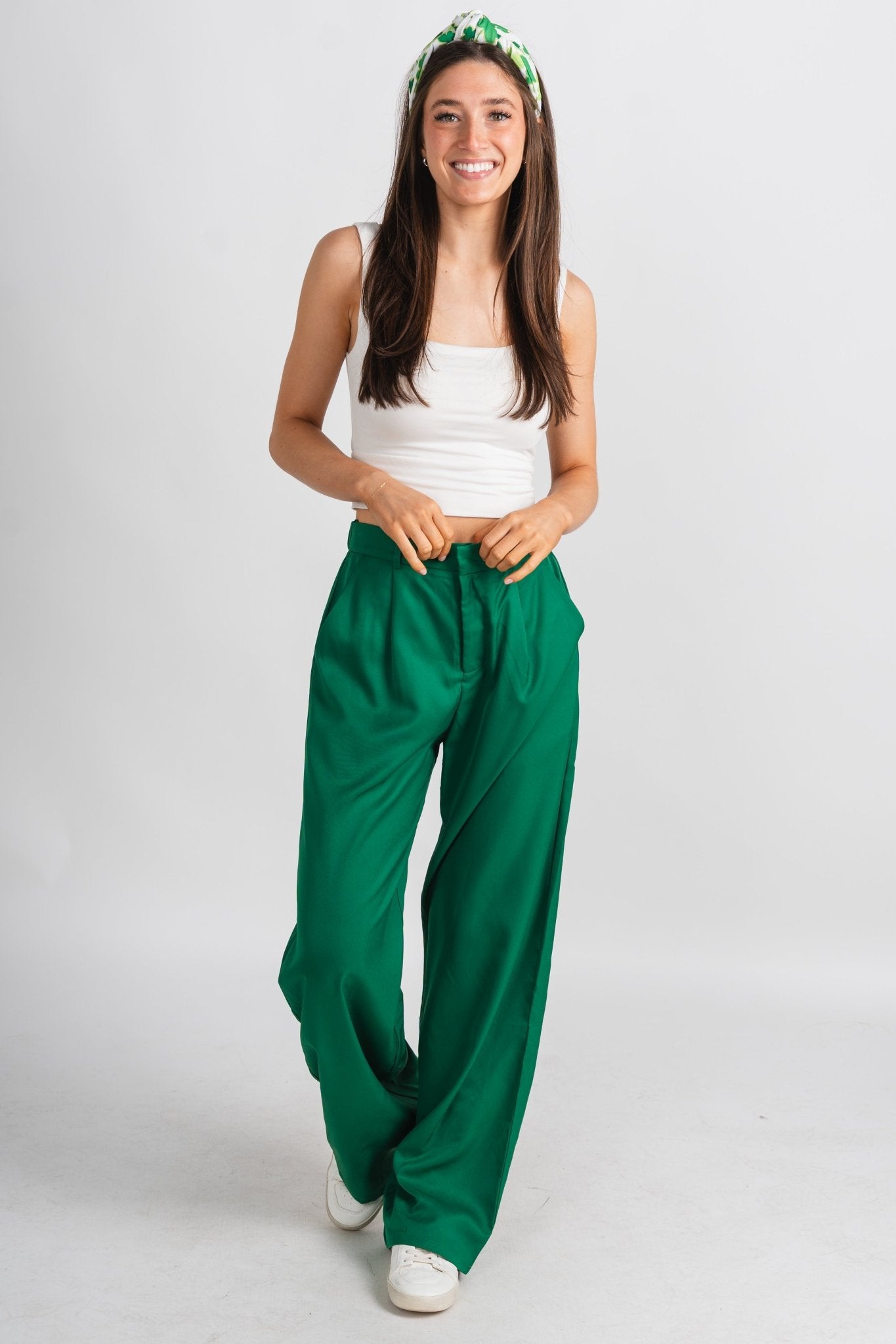 Wide leg pants green | Lush Fashion Lounge: women's boutique pants, boutique women's pants, affordable boutique pants, women's fashion pants