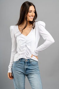 Z Supply Anya slub top white - Z Supply Top - Z Supply Tops, Dresses, Tanks, Tees, Cardigans, Joggers and Loungewear at Lush Fashion Lounge