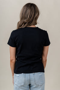 Z Supply classic short sleeve tee black - Z Supply Top - Z Supply Fashion at Lush Fashion Lounge Trendy Boutique Oklahoma City