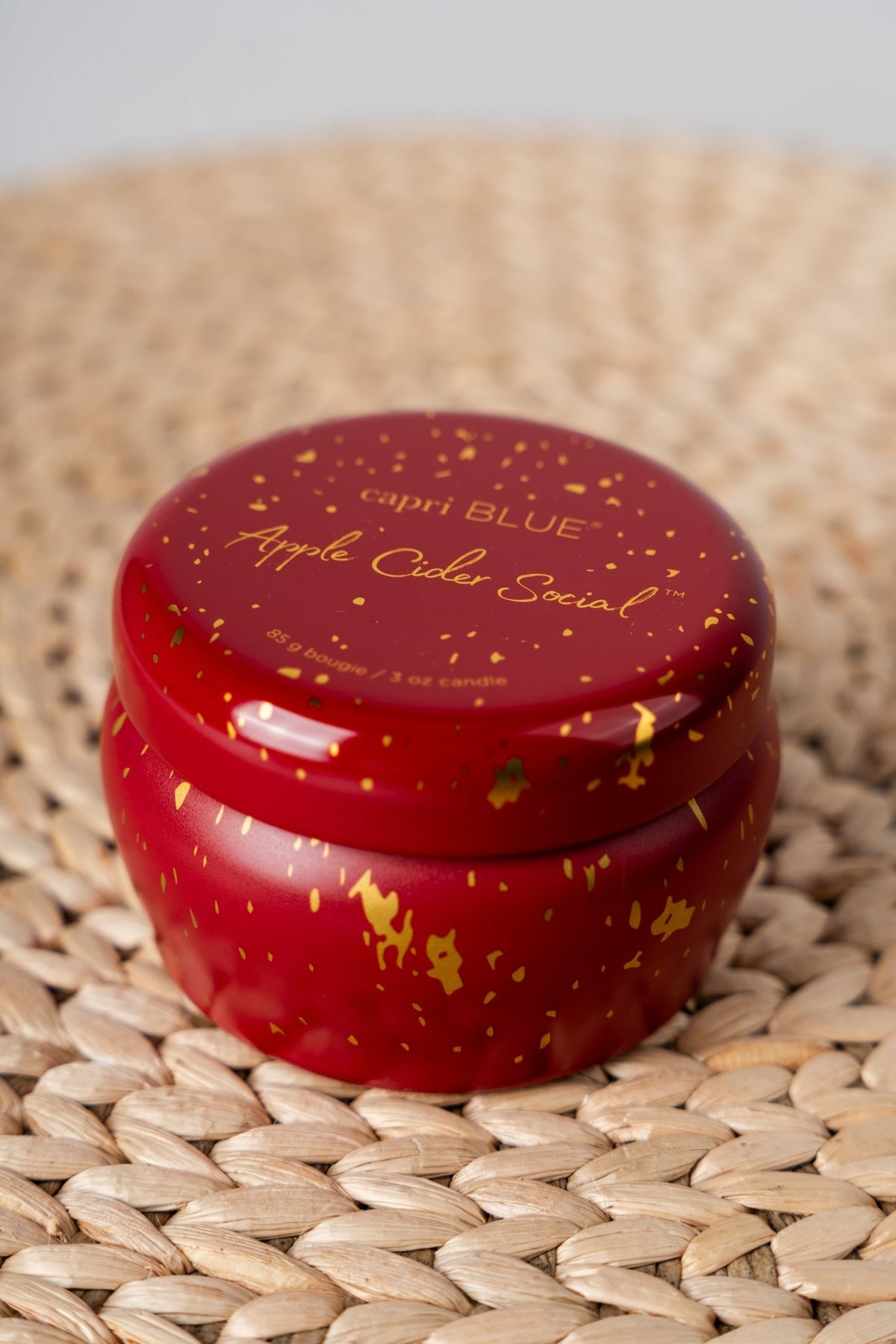 Capri Blue glimmer mini tin candle apple cider 3oz - Trendy Candles and Scents at Lush Fashion Lounge Boutique in Oklahoma City