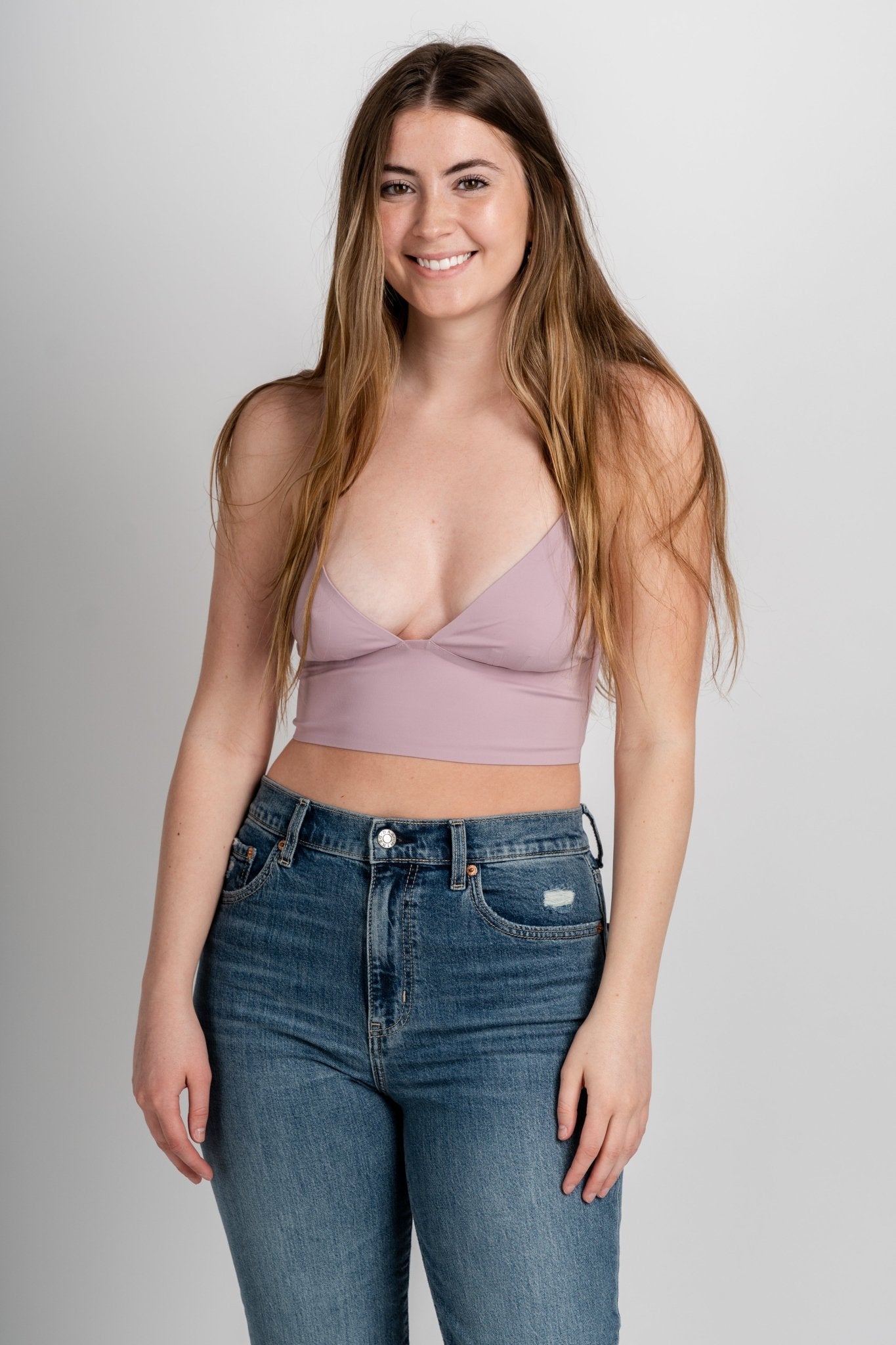 Triangle bralette lilac - Affordable Bralette - Boutique Bras and Bralettes at Lush Fashion Lounge Boutique in Oklahoma City
