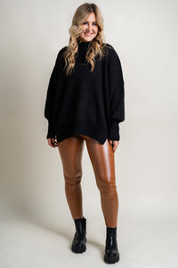 Faux leather leggings camel | Lush Fashion Lounge: women's boutique leggings, boutique fashion leggings, boutique exercise leggings, cute affordable leggings