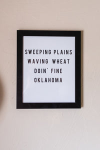 Sweeping plains print 8 X 10 (unframed) - Trendy Gifts at Lush Fashion Lounge Boutique in Oklahoma City