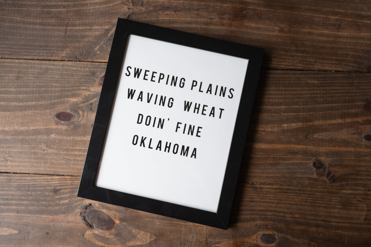 Sweeping plains print 8 X 10 (unframed) - Trendy Gifts at Lush Fashion Lounge Boutique in Oklahoma City