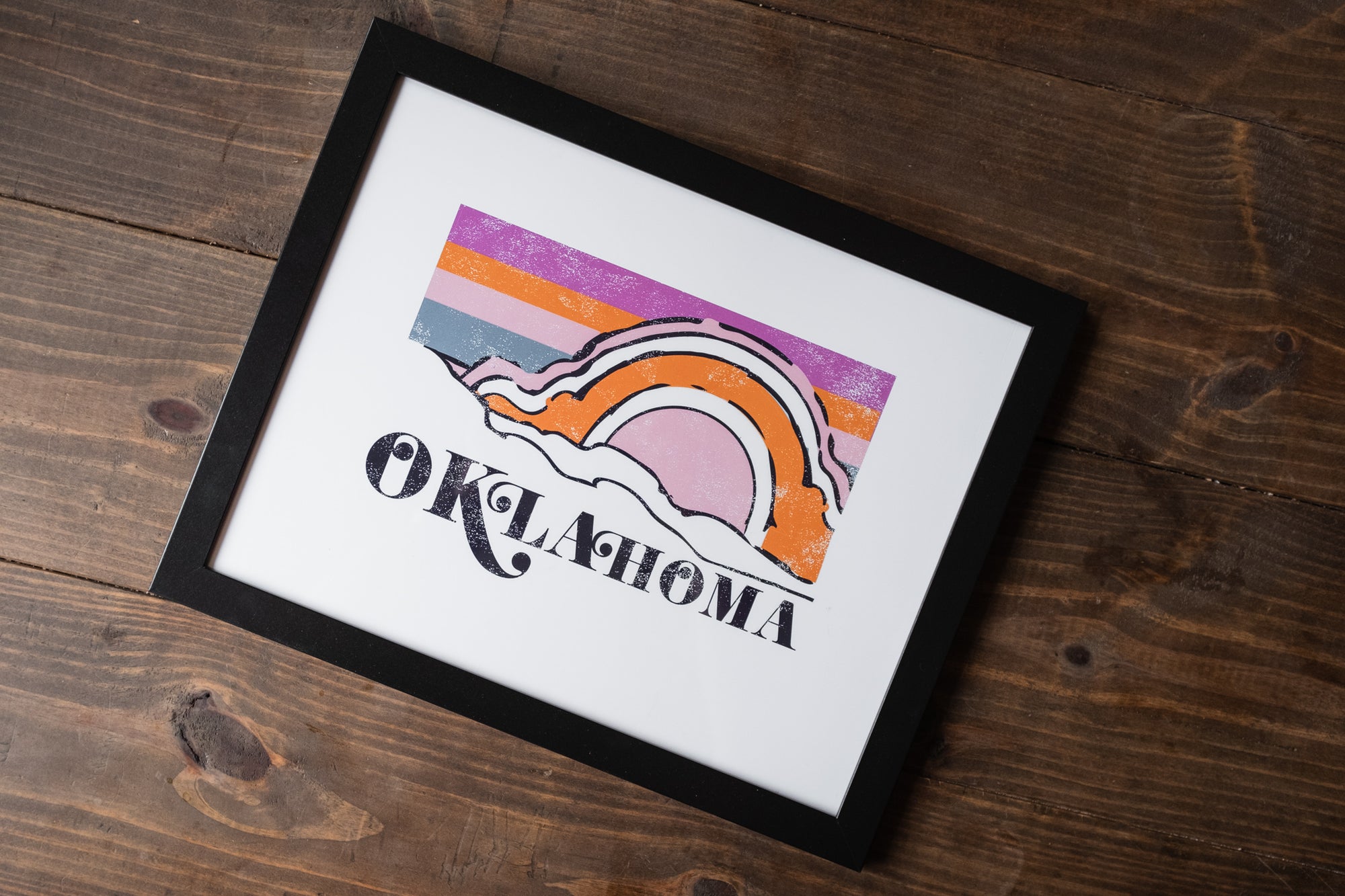 OK sunset print 11 X 14 (unframed) - Trendy Gifts at Lush Fashion Lounge Boutique in Oklahoma City