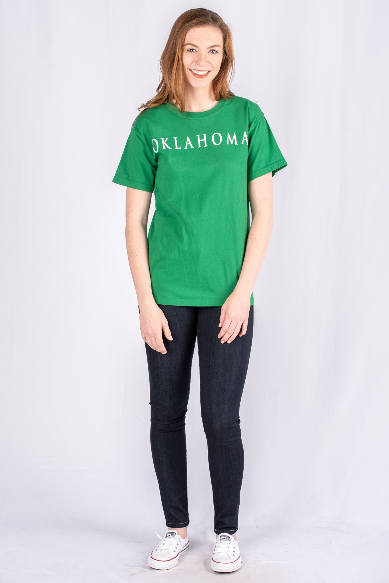 Oklahoma Simply Clover Comfort Color Green T-shirt - Trendy T-shirts - Fashion Graphic T-Shirts at Lush Fashion Lounge Boutique in Oklahoma City