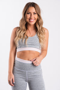 AT2294 micro striped color contrast racerback sports bra - Affordable bra - Boutique Bras and Bralettes at Lush Fashion Lounge Boutique in Oklahoma City