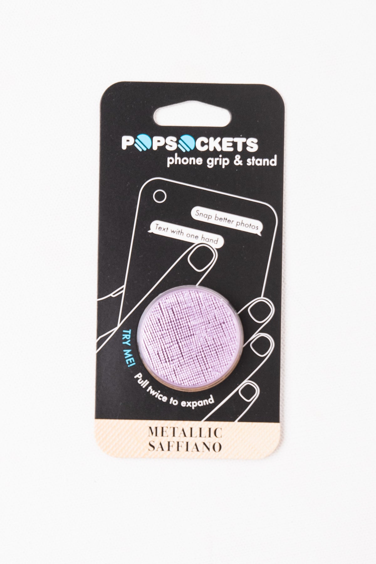PopSockets phone grip metallic saffiano lilac - Cute Pop Socket - Trendy PopSockets at Lush Fashion Lounge Boutique in Oklahoma City