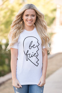 LEFT side best friends t-shirt white - Cute T-shirts - Funny T-Shirts at Lush Fashion Lounge Boutique in Oklahoma City