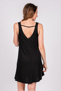 Z Supply Joslyn swing dress black Stylish Dress - Womens Fashion Dresses at Lush Fashion Lounge Boutique in Oklahoma City