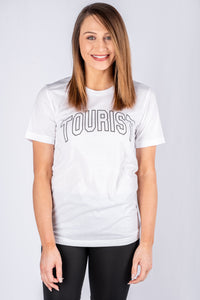Tourist unisex short sleeve t-shirt white - Cute T-shirts - Funny T-Shirts at Lush Fashion Lounge Boutique in Oklahoma City