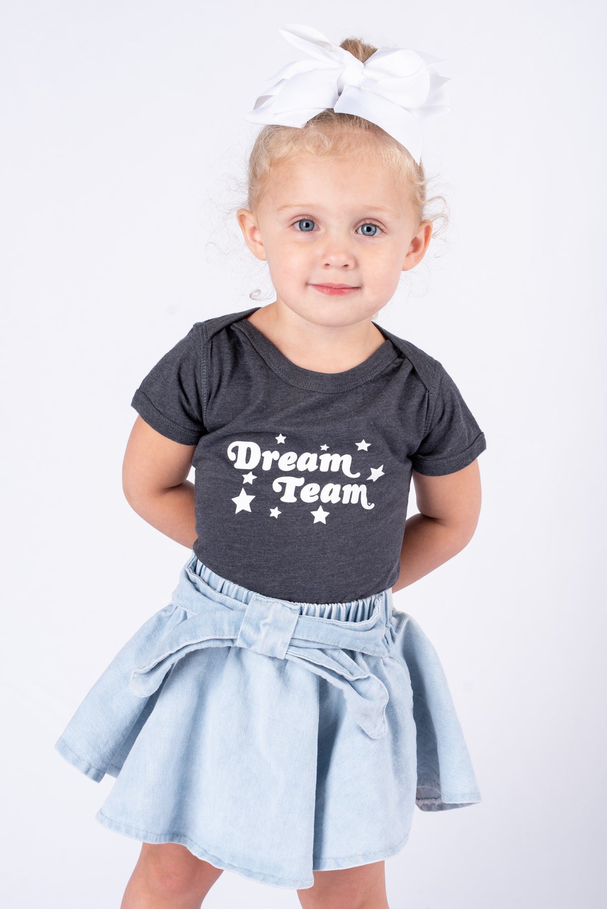 KIDS Dream Team onesie navy - Cute Onesie - Trendy Kids Apparel at Lush Fashion Lounge Boutique in Oklahoma City