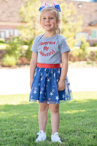 KIDS America the Beautiful onesie grey - Trendy Onesie - Kids Clothing at Lush Fashion Lounge Boutique in Oklahoma City