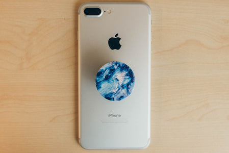 PopSockets phone grip blue marble - Trendy Phone Accessories and Stylish Watch Bands at Lush Fashion Lounge Boutique in Oklahoma City