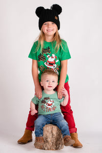 KIDS Don't stop believing t-shirt green - Cute T-shirts - Trendy Graphic T-Shirts at Lush Fashion Lounge Boutique in Oklahoma City