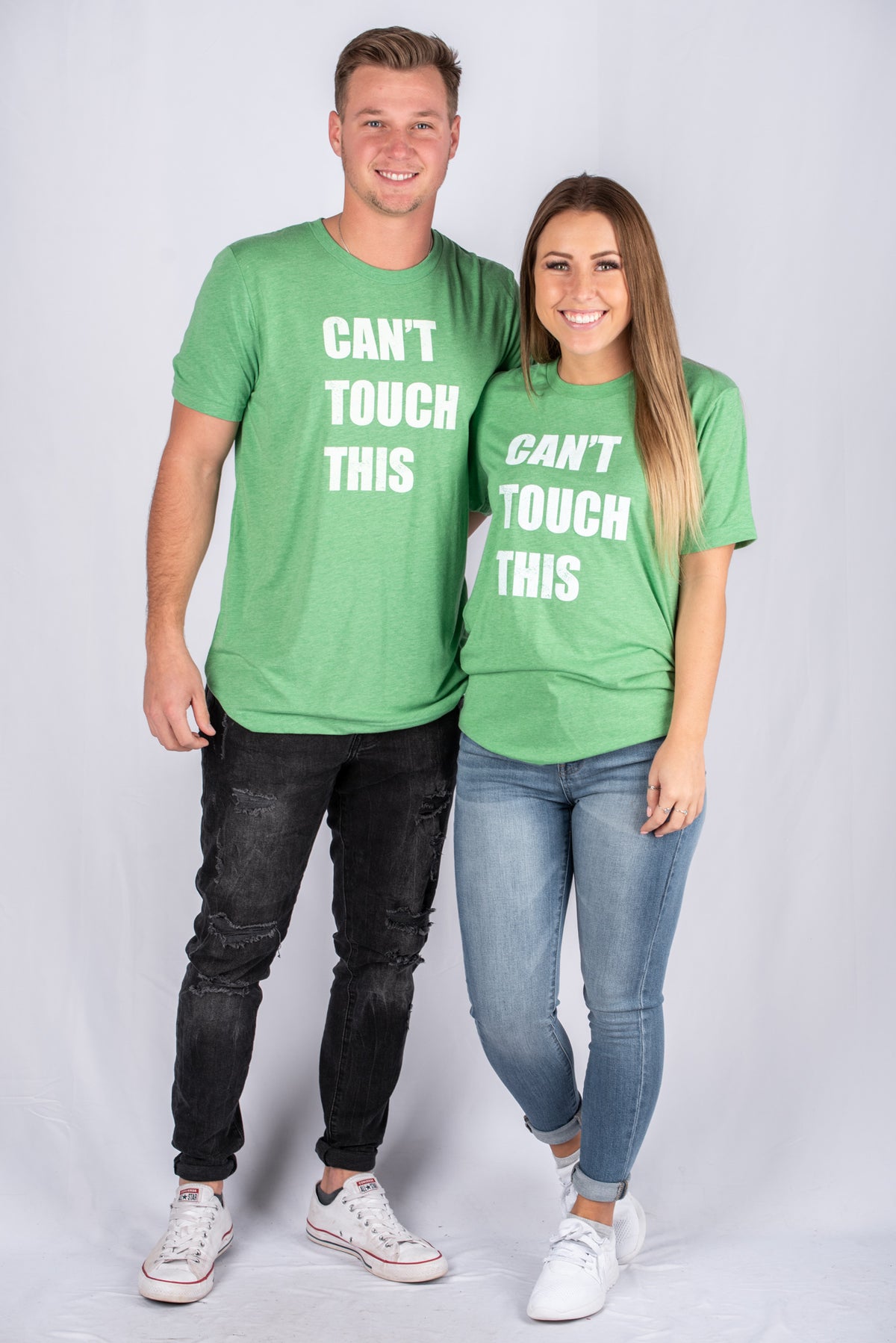 Can't Touch This Unisex Green T-shirt - Stylish T-shirts - Trendy Graphic T-Shirts and Tank Tops at Lush Fashion Lounge Boutique in Oklahoma City