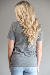 Just here for the open bar unisex short sleeve crew neck t-shirt grey - Adorable T-shirts - Unique Tank Tops and Graphic Tees at Lush Fashion Lounge Boutique in Oklahoma