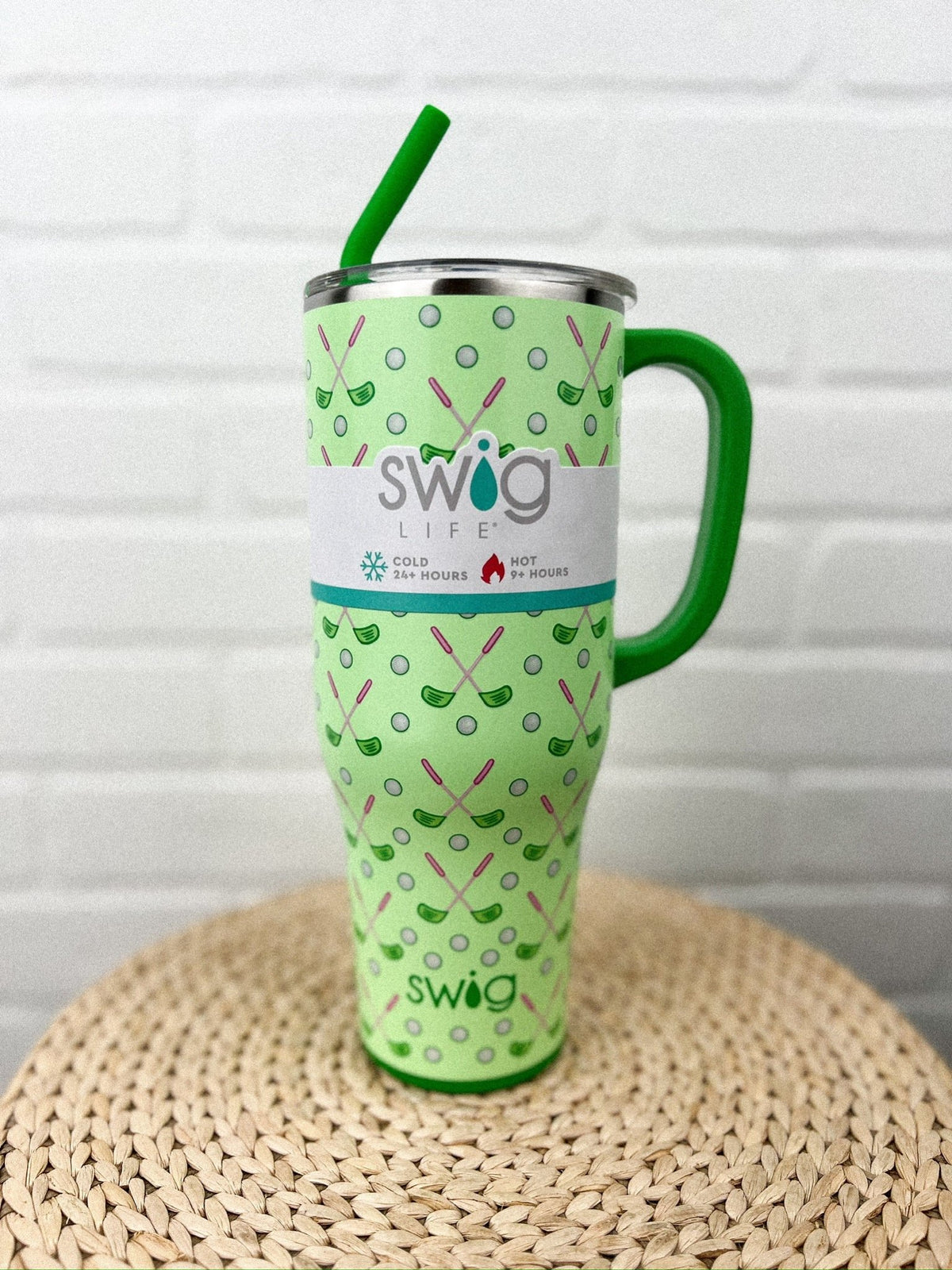 Swig Tee Time 40oz tumbler - Trendy Tumblers, Mugs and Cups at Lush Fashion Lounge Boutique in Oklahoma City