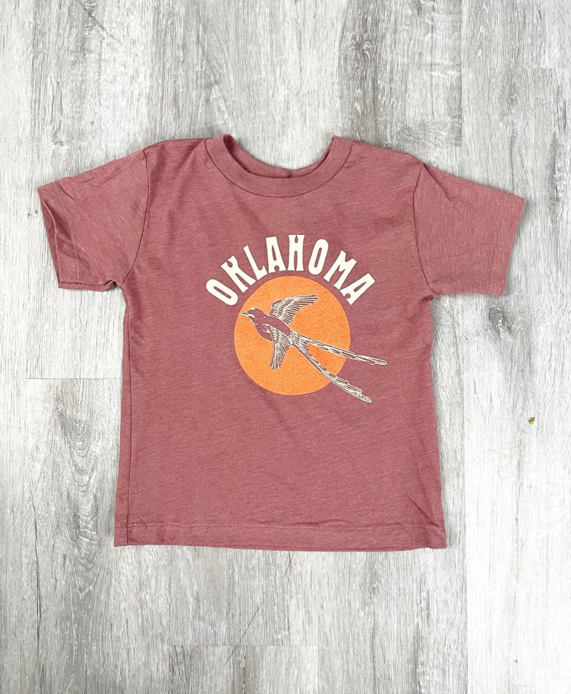 KIDS Oklahoma scissortail t-shirt mauve - Stylish T-shirts - Cute Mommy and Me Apparel at Lush Fashion Lounge Boutique in Oklahoma