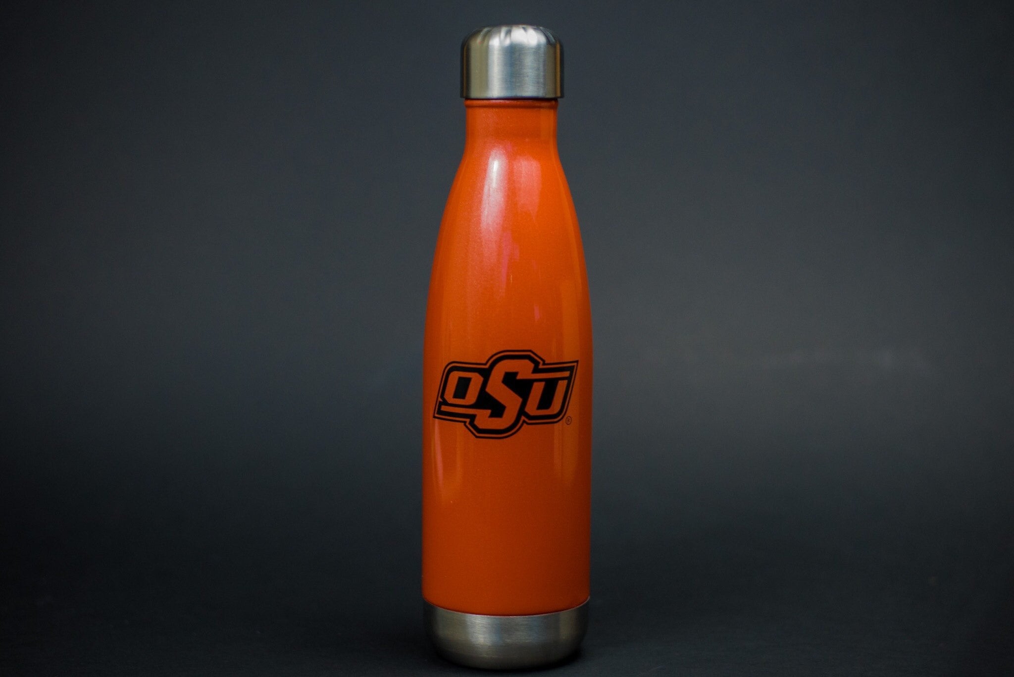 Oklahoma State wave 17 oz bottle by Simple Modern orange