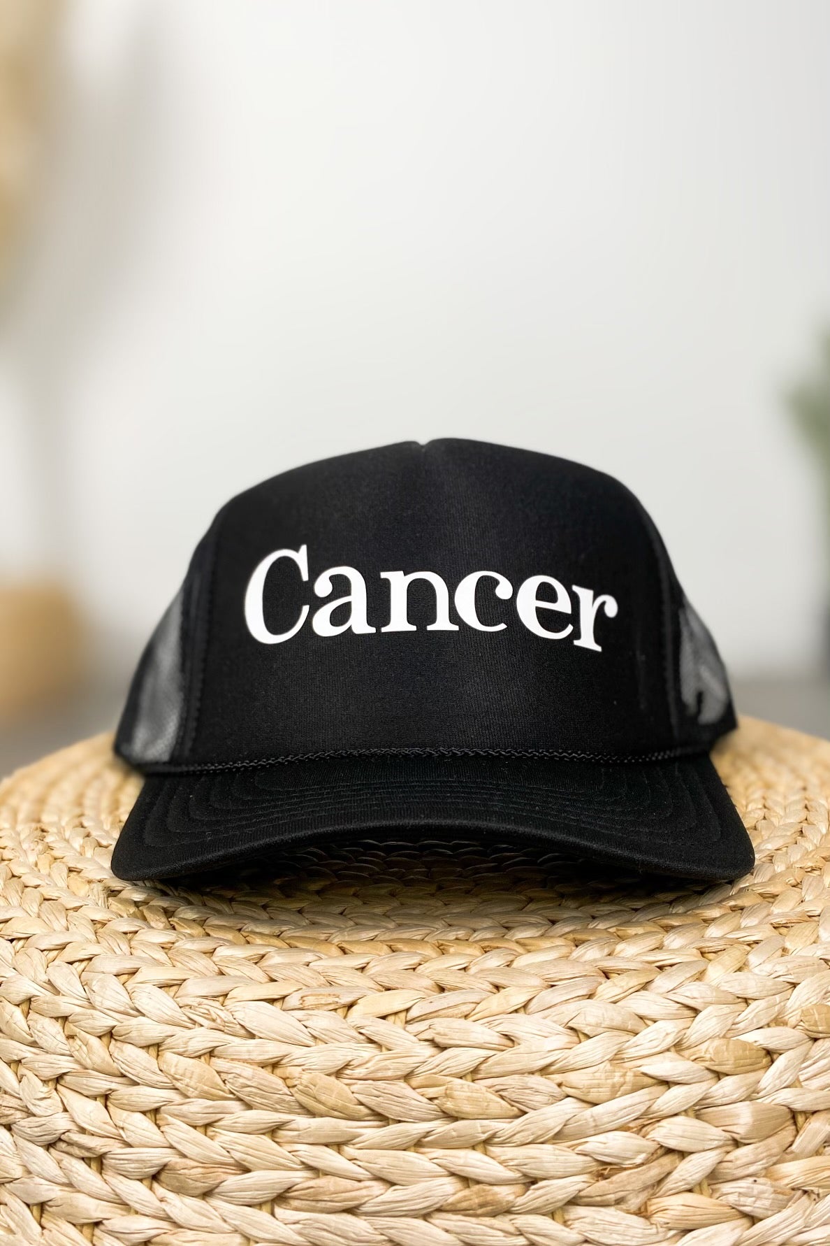 Cancer trucker hat black - Trendy Hats at Lush Fashion Lounge Boutique in Oklahoma City