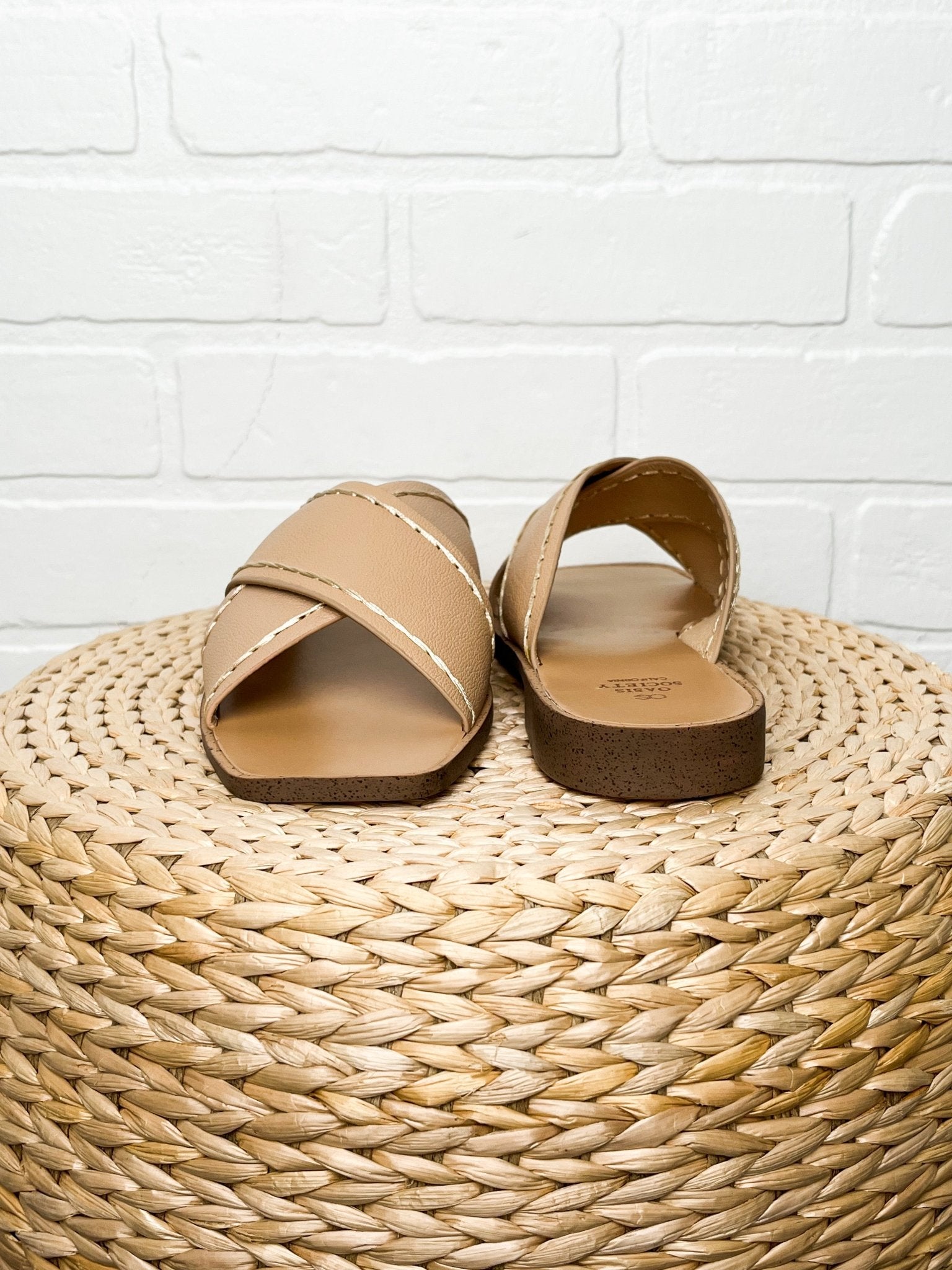 Stella criss cross sandals nude - Affordable shoes - Boutique Shoes at Lush Fashion Lounge Boutique in Oklahoma City