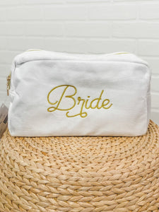 Bride velvet accessory bag white - Cheaveux Company CC Beanies, Scarves and Gloves at Lush Fashion Lounge Boutique in Oklahoma City