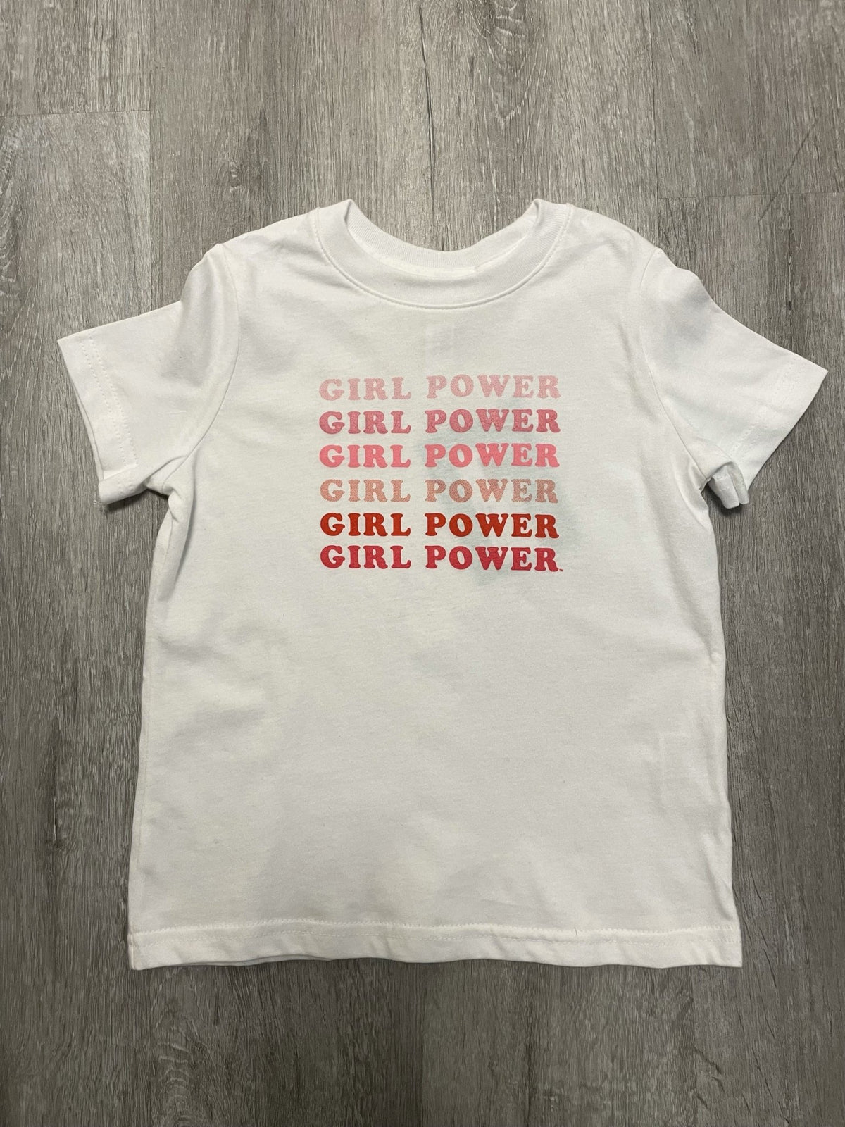 KIDS girl power t-shirt white - Stylish T-shirts - Cute Mommy and Me Apparel at Lush Fashion Lounge Boutique in Oklahoma