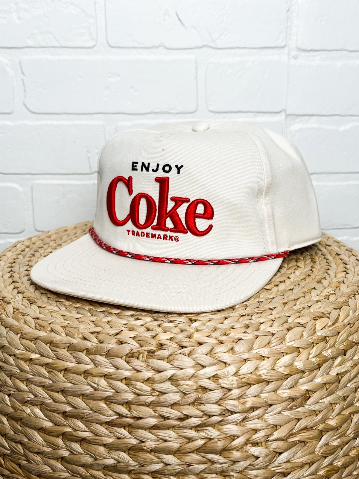 Coke coachella hat white - Trendy Gifts at Lush Fashion Lounge Boutique in Oklahoma City