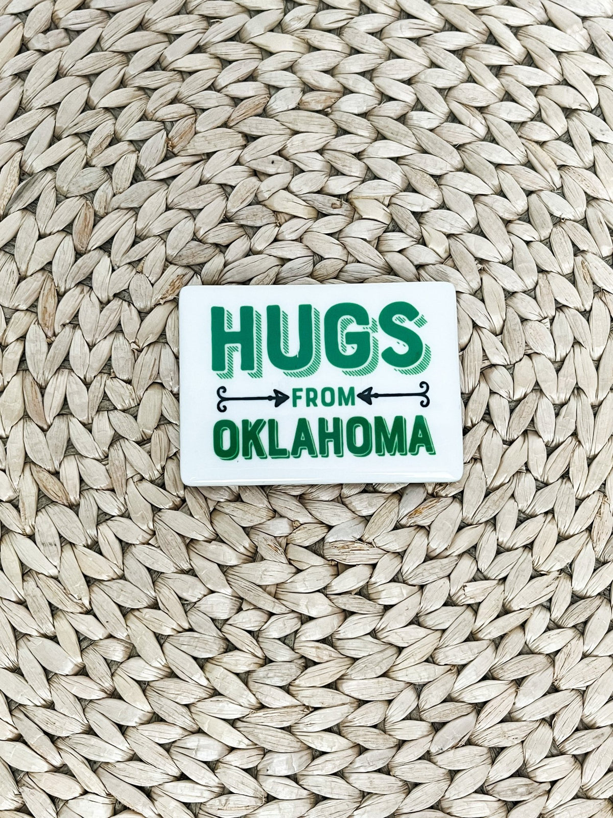 Hugs from Oklahoma magnet - Trendy Gifts at Lush Fashion Lounge Boutique in Oklahoma City