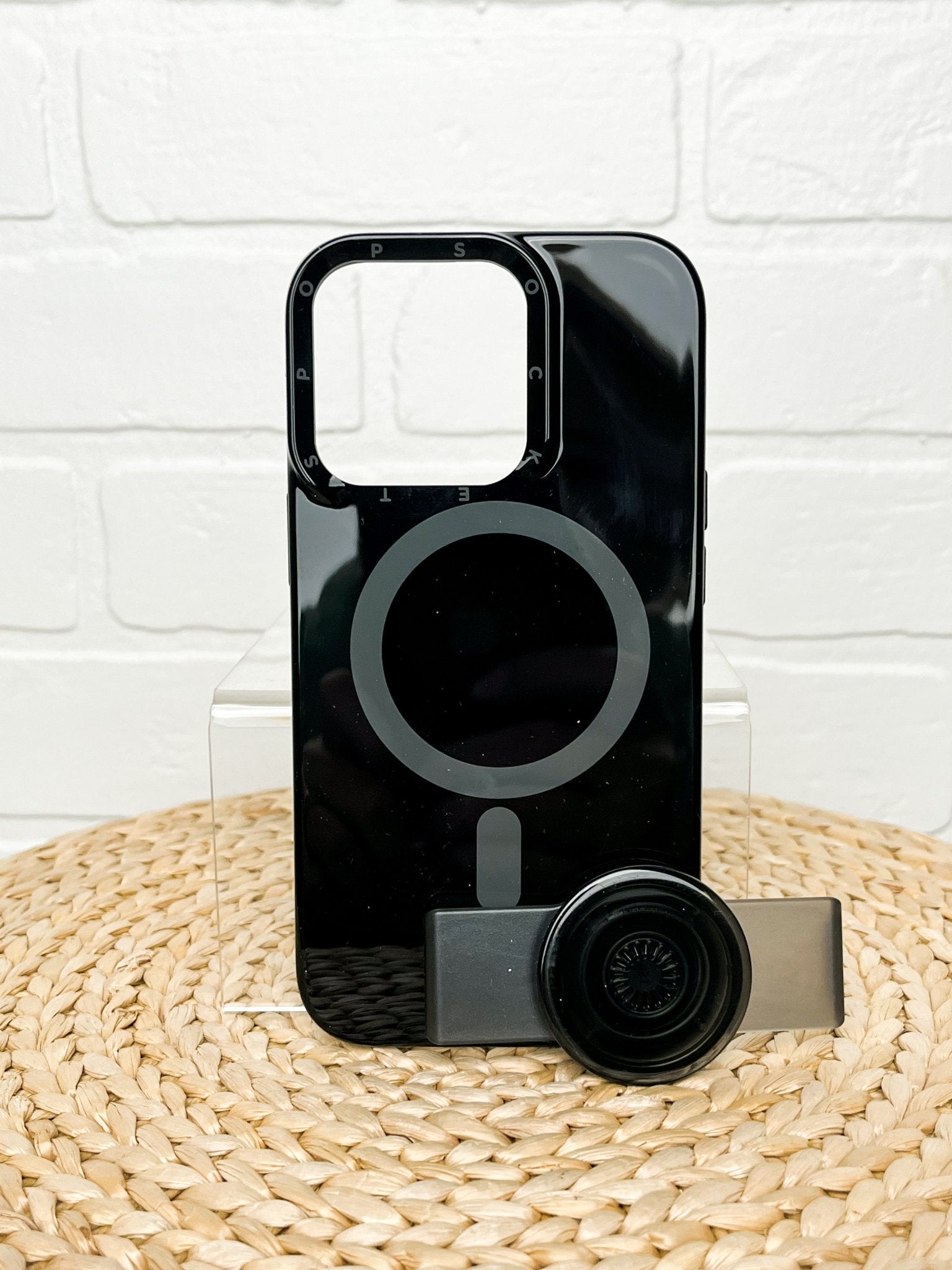 PopSocket iPhone 13 pro magsafe phone case black - Trendy Phone Accessories and Stylish Watch Bands at Lush Fashion Lounge Boutique in Oklahoma City
