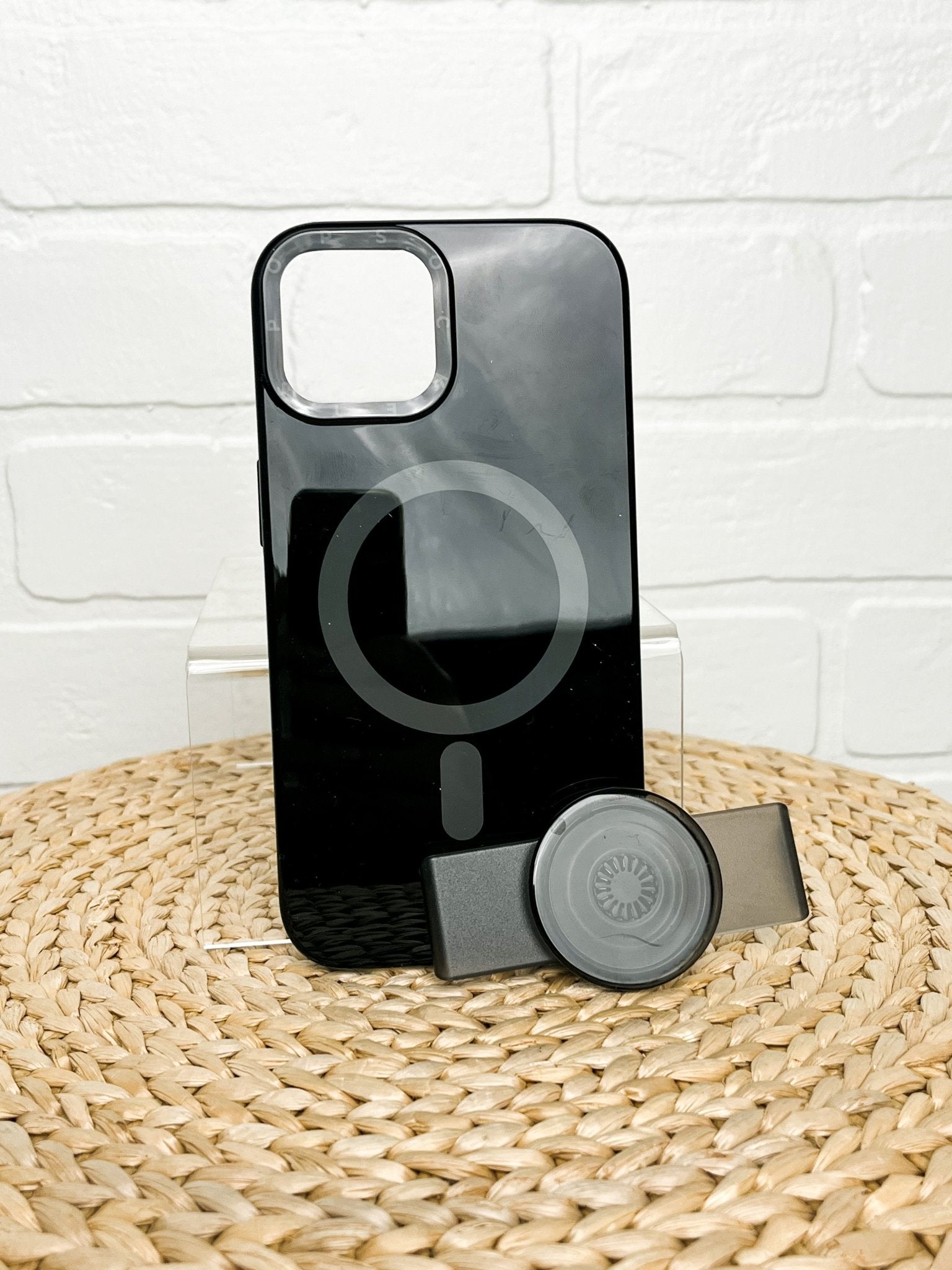 PopSocket iPhone 13 magsafe phone case black - Trendy Phone Accessories and Stylish Watch Bands at Lush Fashion Lounge Boutique in Oklahoma City