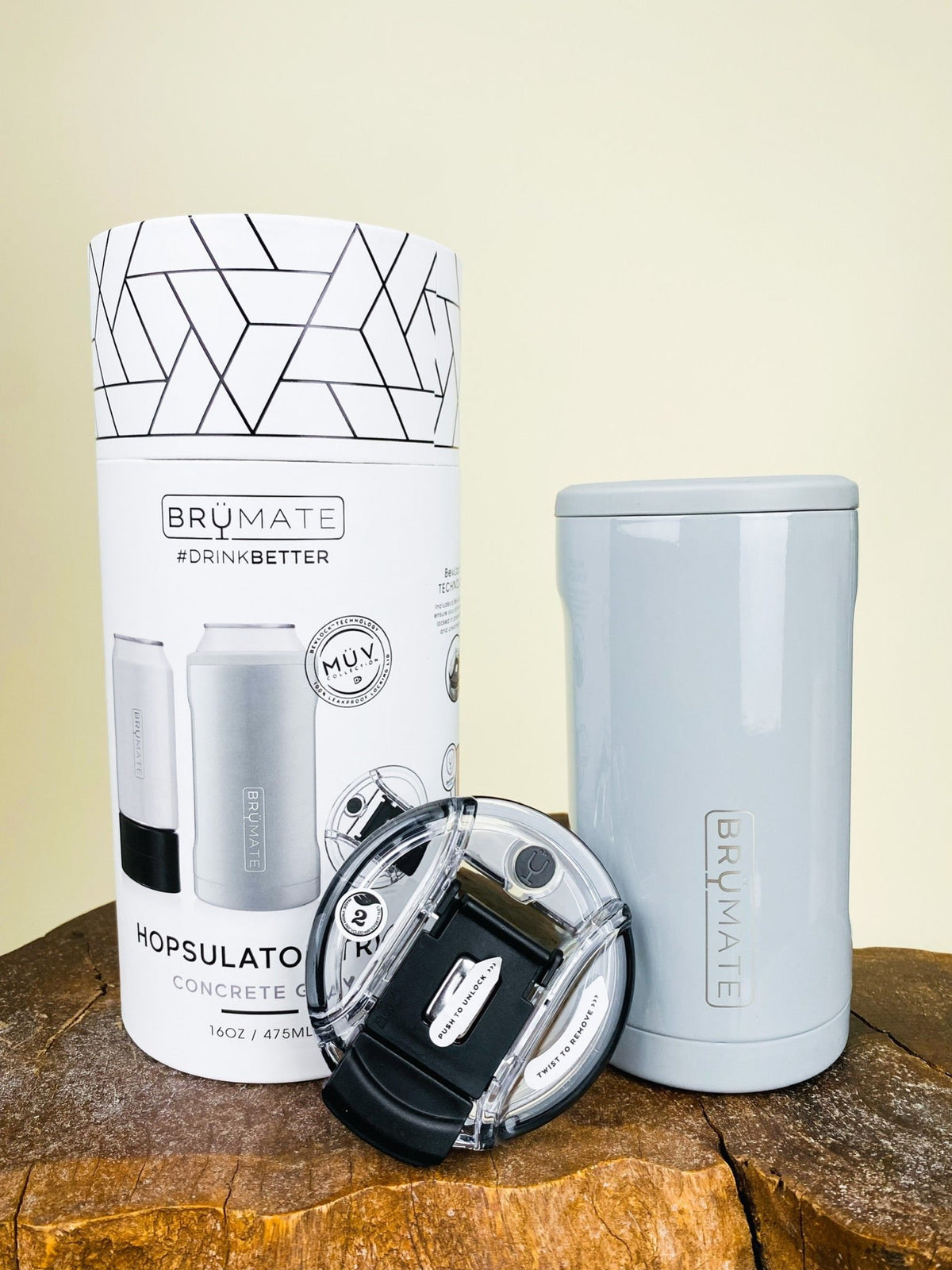 BruMate hopsulator trio 3 in 1 concrete grey - BruMate Drinkware, Tumblers and Insulated Can Coolers at Lush Fashion Lounge Trendy Boutique in Oklahoma City