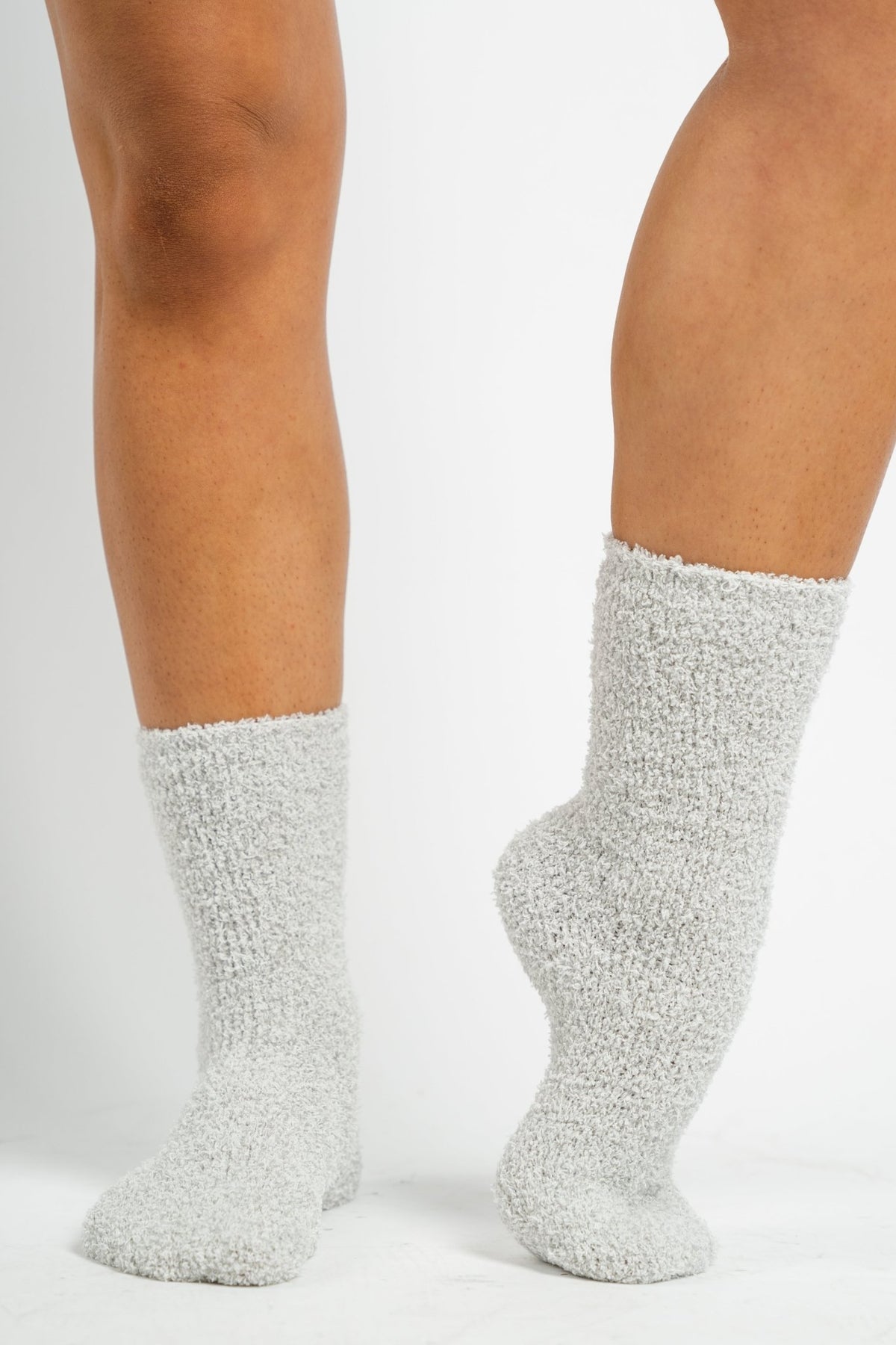 Z Supply plush socks heather grey 2 pack - Z Supply socks - Z Supply Tops, Dresses, Tanks, Tees, Cardigans, Joggers and Loungewear at Lush Fashion Lounge