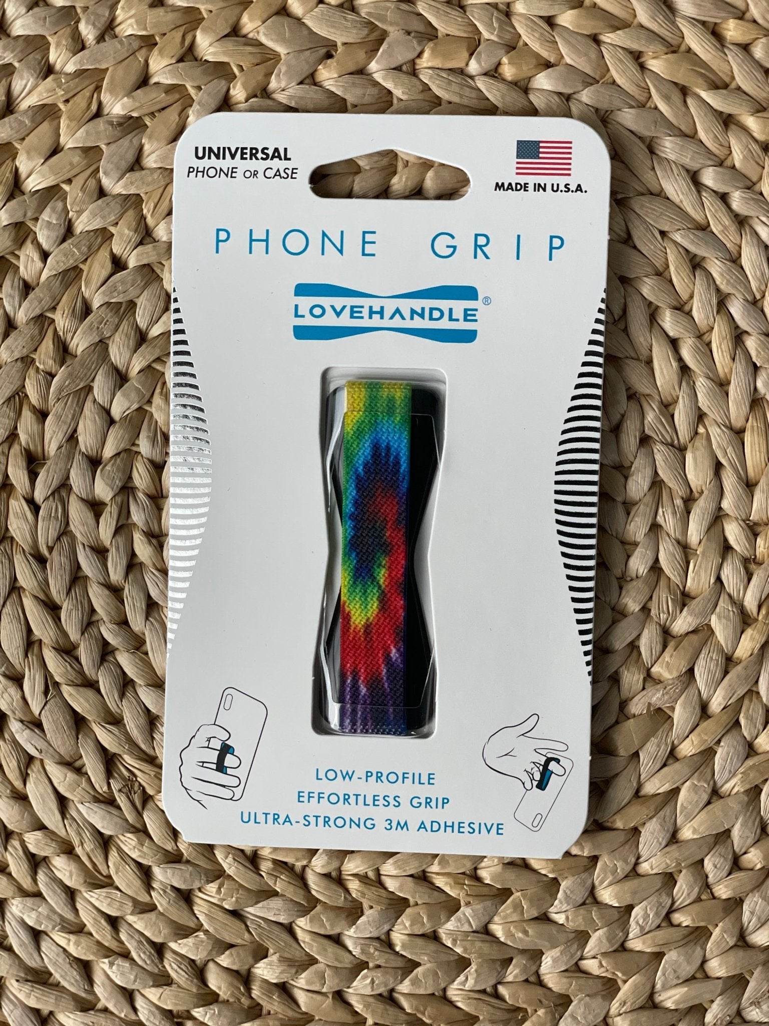 LoveHandle tie dye phone grip - Stylish Phone Grip - Bright and Colorful Phone Grips at Lush Fashion Lounge Boutique in Oklahoma