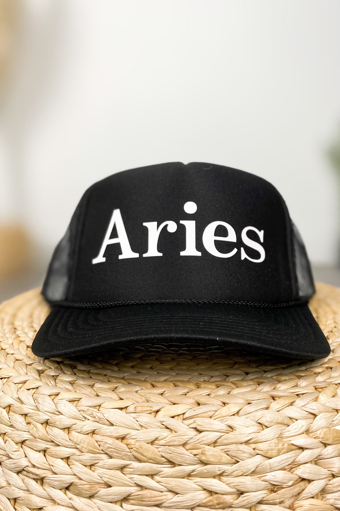 Aries trucker hat black - Trendy Hats at Lush Fashion Lounge Boutique in Oklahoma City