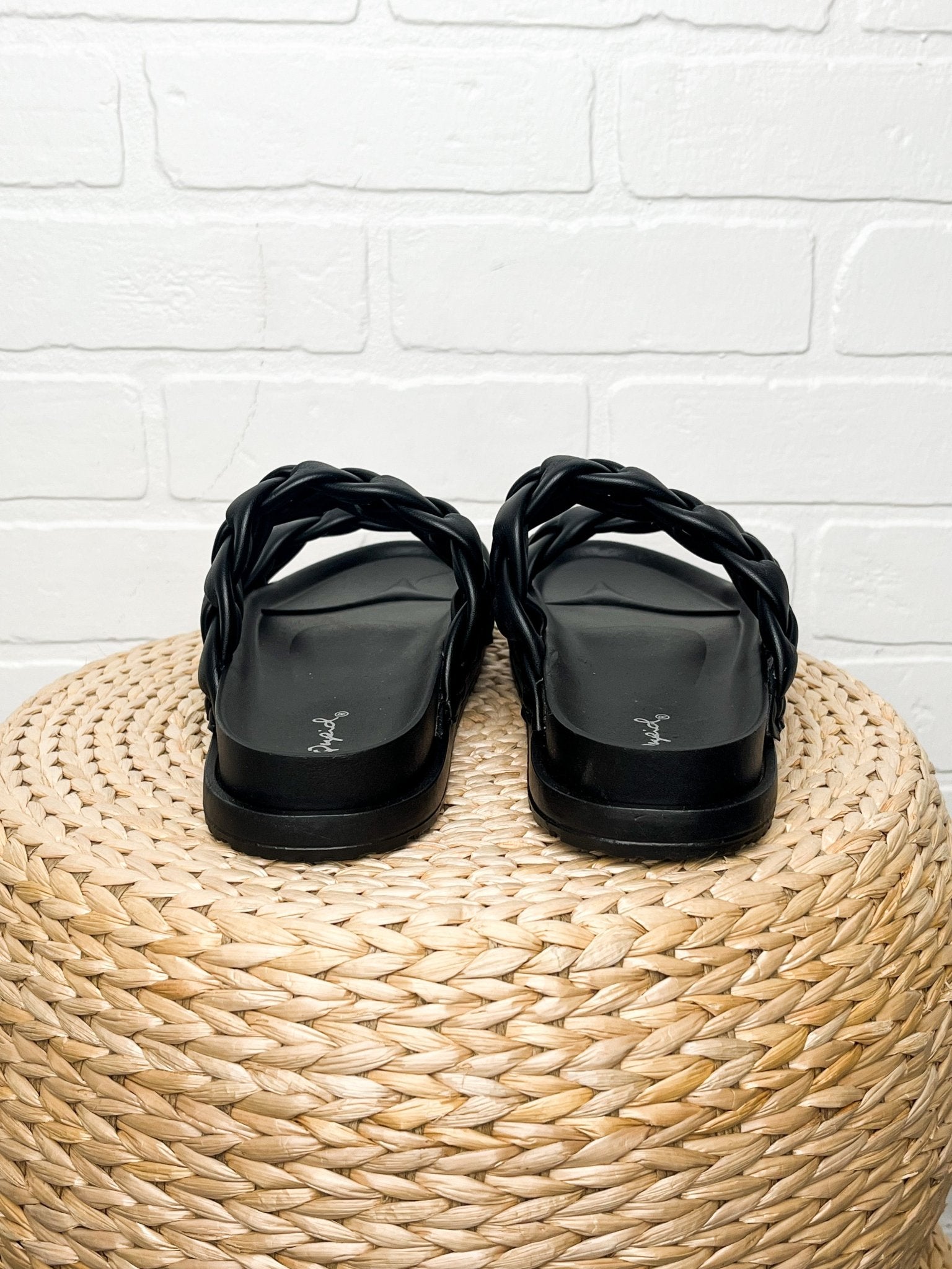 Albina braided sandal black Stylish shoes - Womens Fashion Shoes at Lush Fashion Lounge Boutique in Oklahoma City