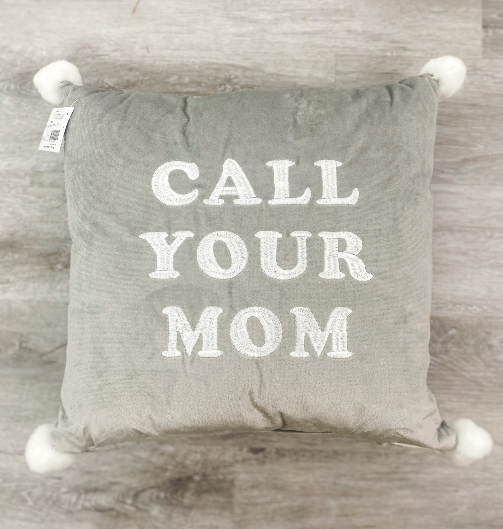 Call your mom square pillow - Trendy Gifts at Lush Fashion Lounge Boutique in Oklahoma City