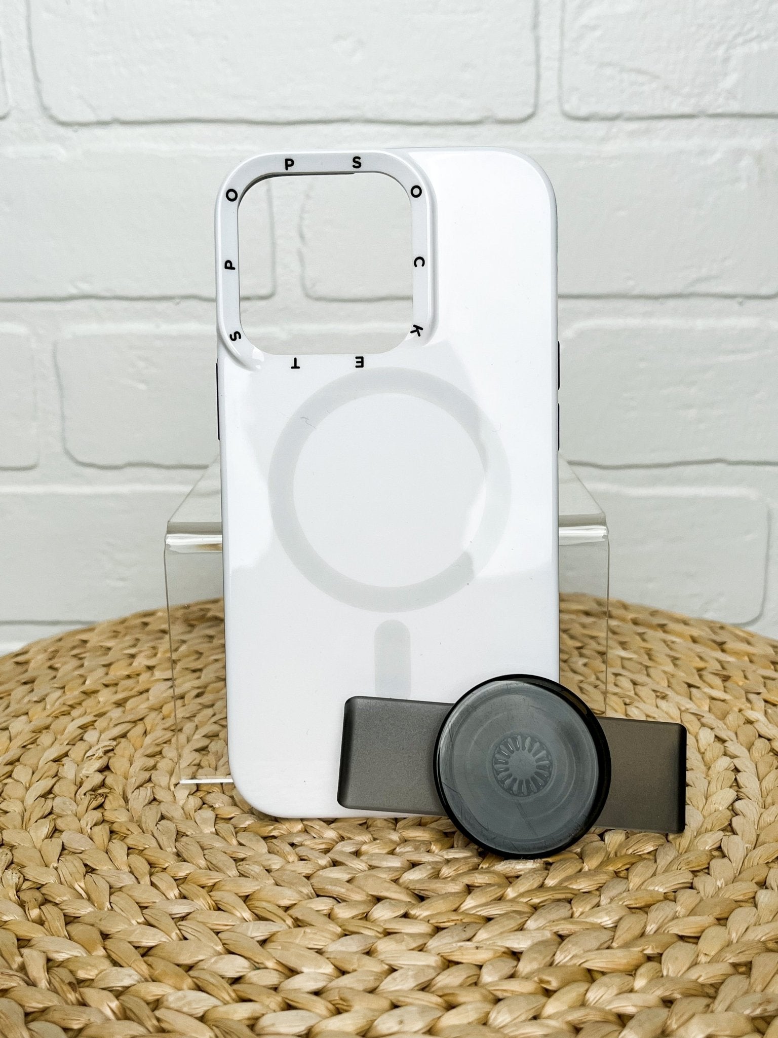PopSocket iPhone 13 pro magsafe phone case white - Trendy Phone Accessories and Stylish Watch Bands at Lush Fashion Lounge Boutique in Oklahoma City
