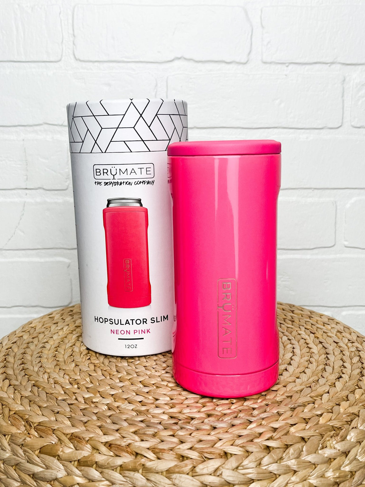 BruMate hopsulator slim neon pink - BruMate Drinkware, Tumblers and Insulated Can Coolers at Lush Fashion Lounge Trendy Boutique in Oklahoma City