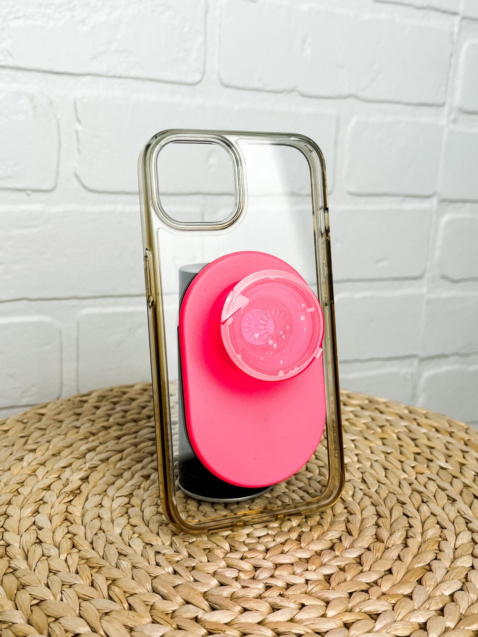 PopSocket PopGrip for magsafe case neon pink - Trendy Gifts at Lush Fashion Lounge Boutique in Oklahoma City