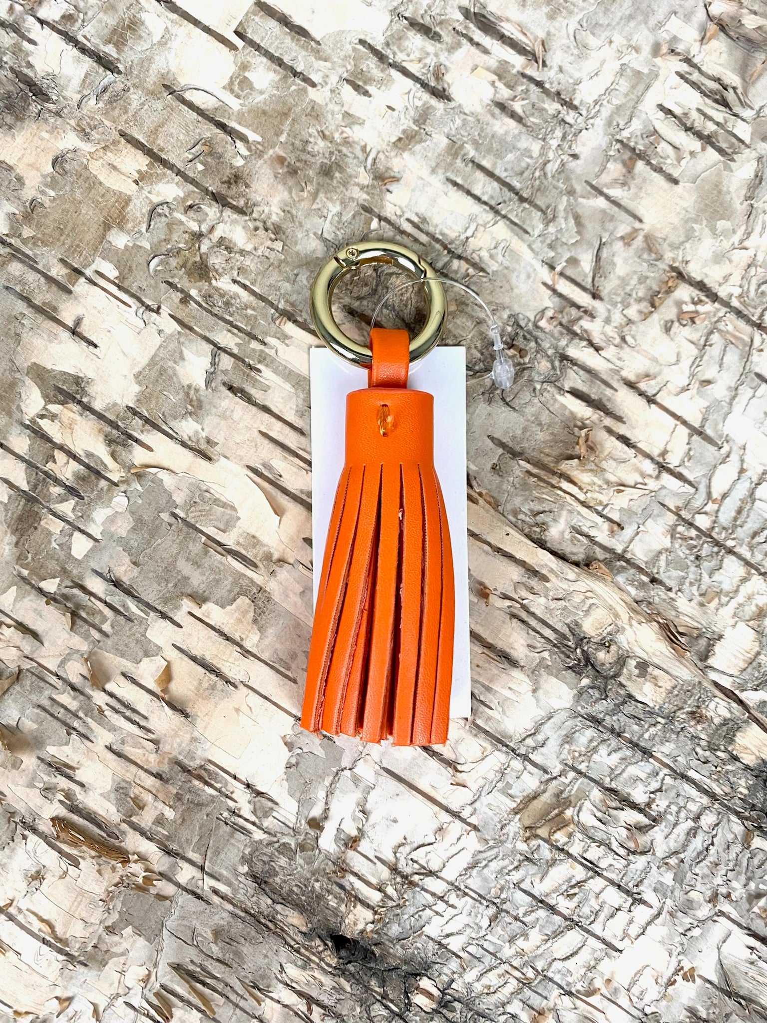Tassel & Key ring orange