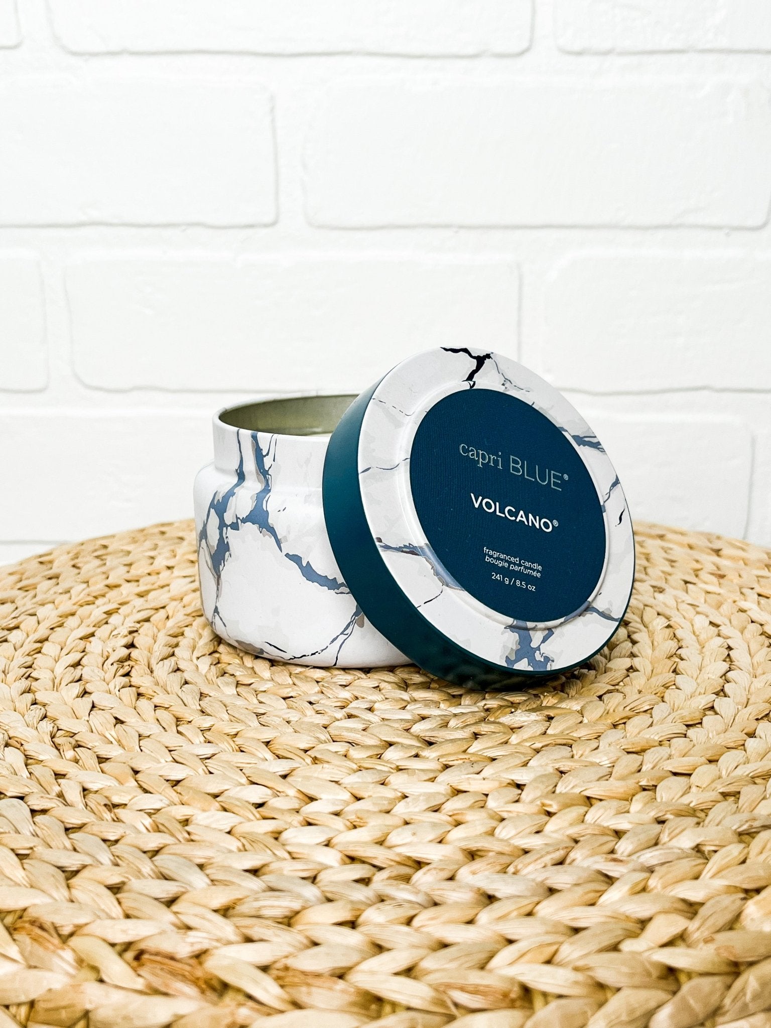 Capri Blue mod marble travel tin volcano - Trendy Candles and Scents at Lush Fashion Lounge Boutique in Oklahoma City