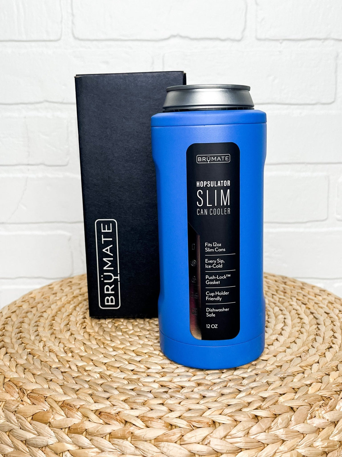 BruMate hopsulator slim matte azure - BruMate Drinkware, Tumblers and Insulated Can Coolers at Lush Fashion Lounge Trendy Boutique in Oklahoma City